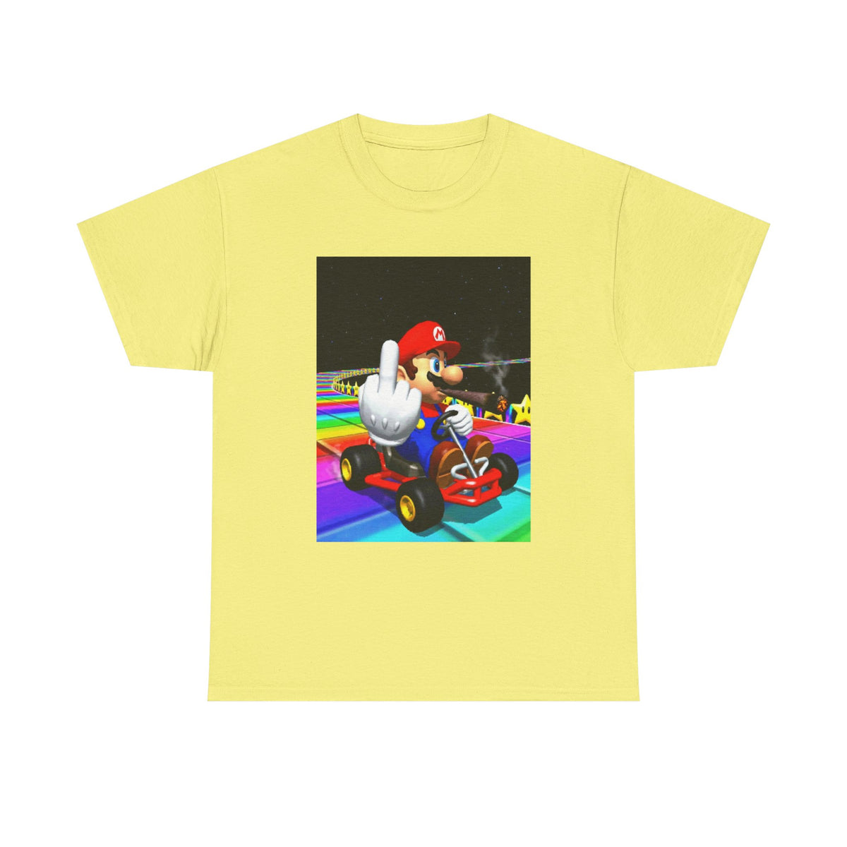 Mario Kart Smoking Blunt Middle Finger