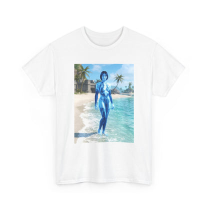 Cortana On Tropical Beach Tee