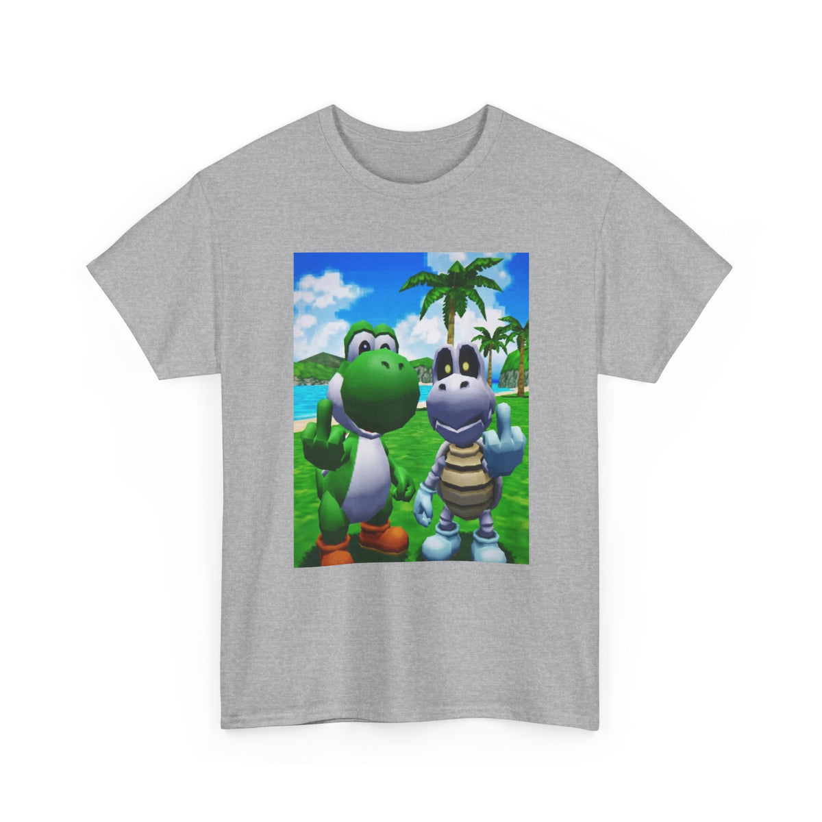 Yoshi and Dry Bones Flipping Off (Design 4)