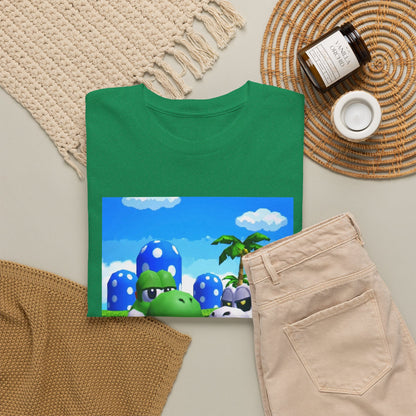 Yoshi And Dry Bones Flipping Off Tee