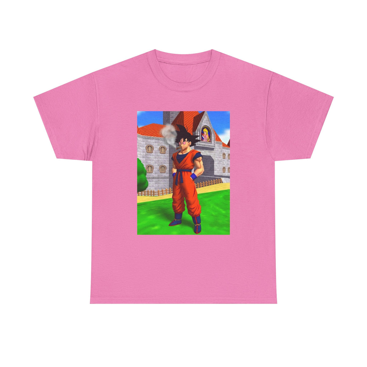 Goku Blazing Outside Peach's Castle Tee