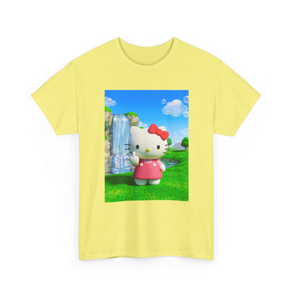 Kitty Flips The Bird Waterfall Tee