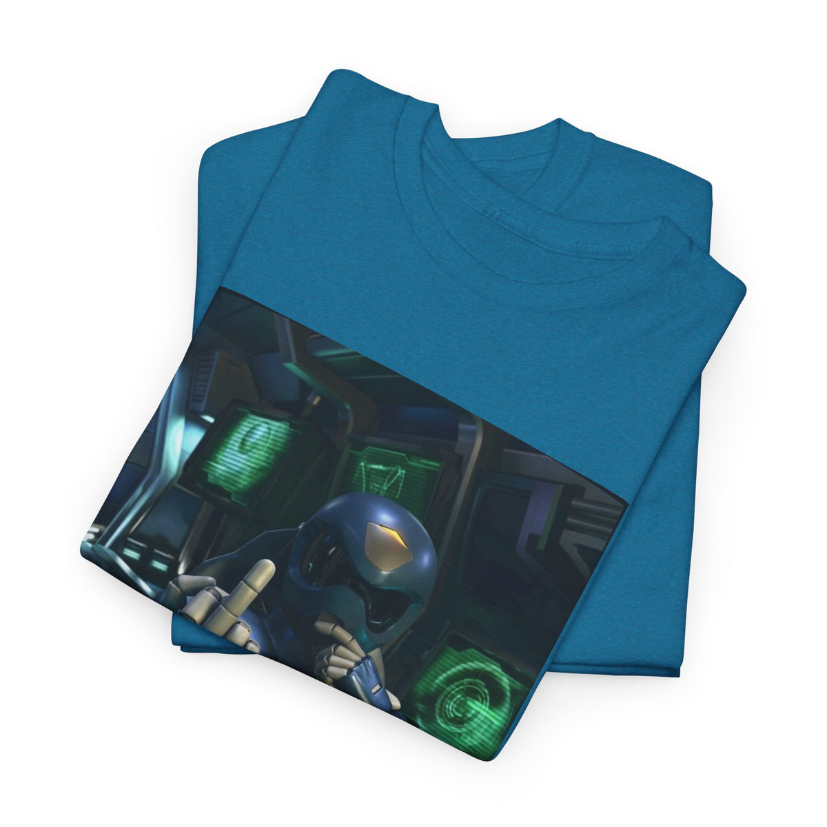 Sci-Fi Pilot Flipping The Bird Tee