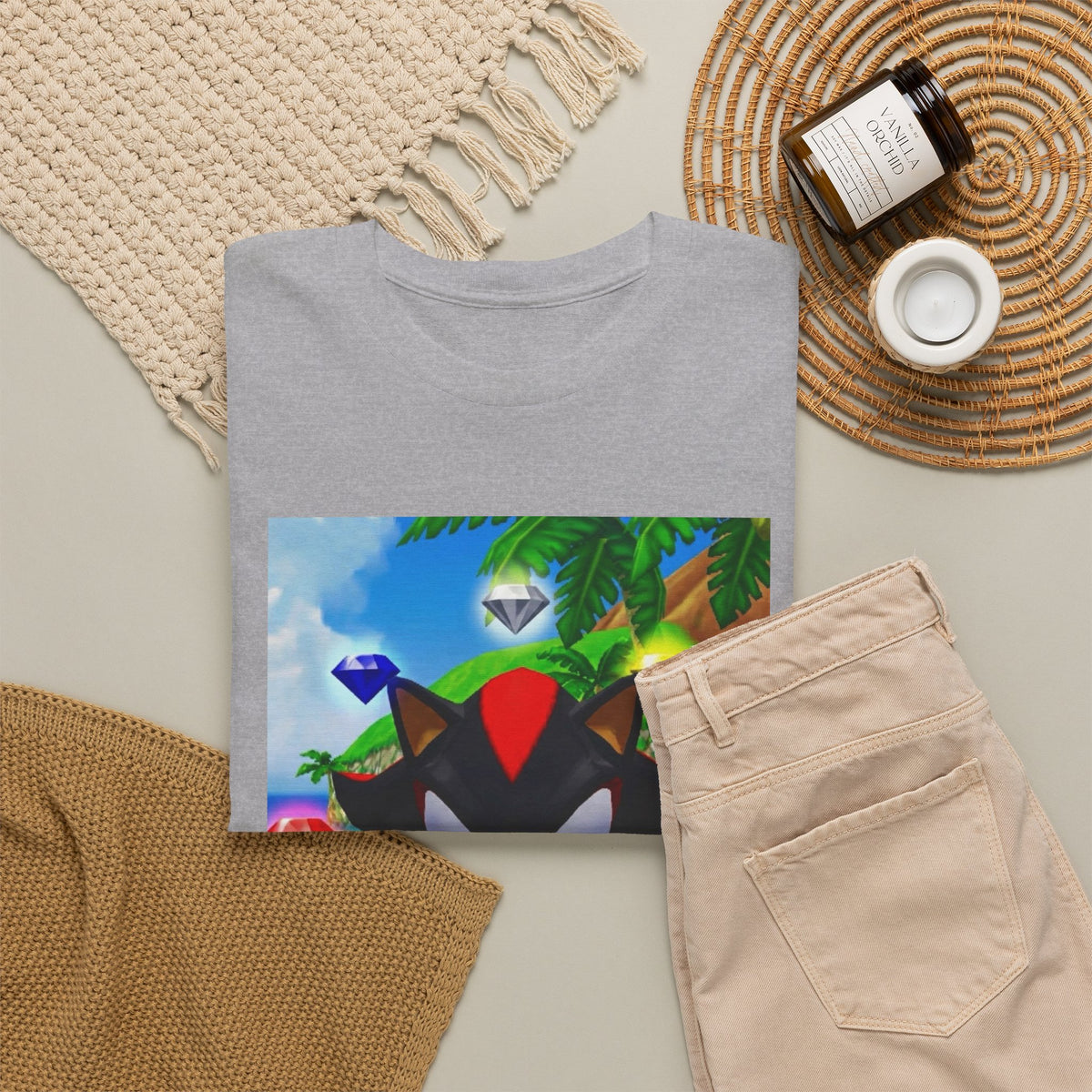 Shadow The Hedgehog Flipping The Bird Tee