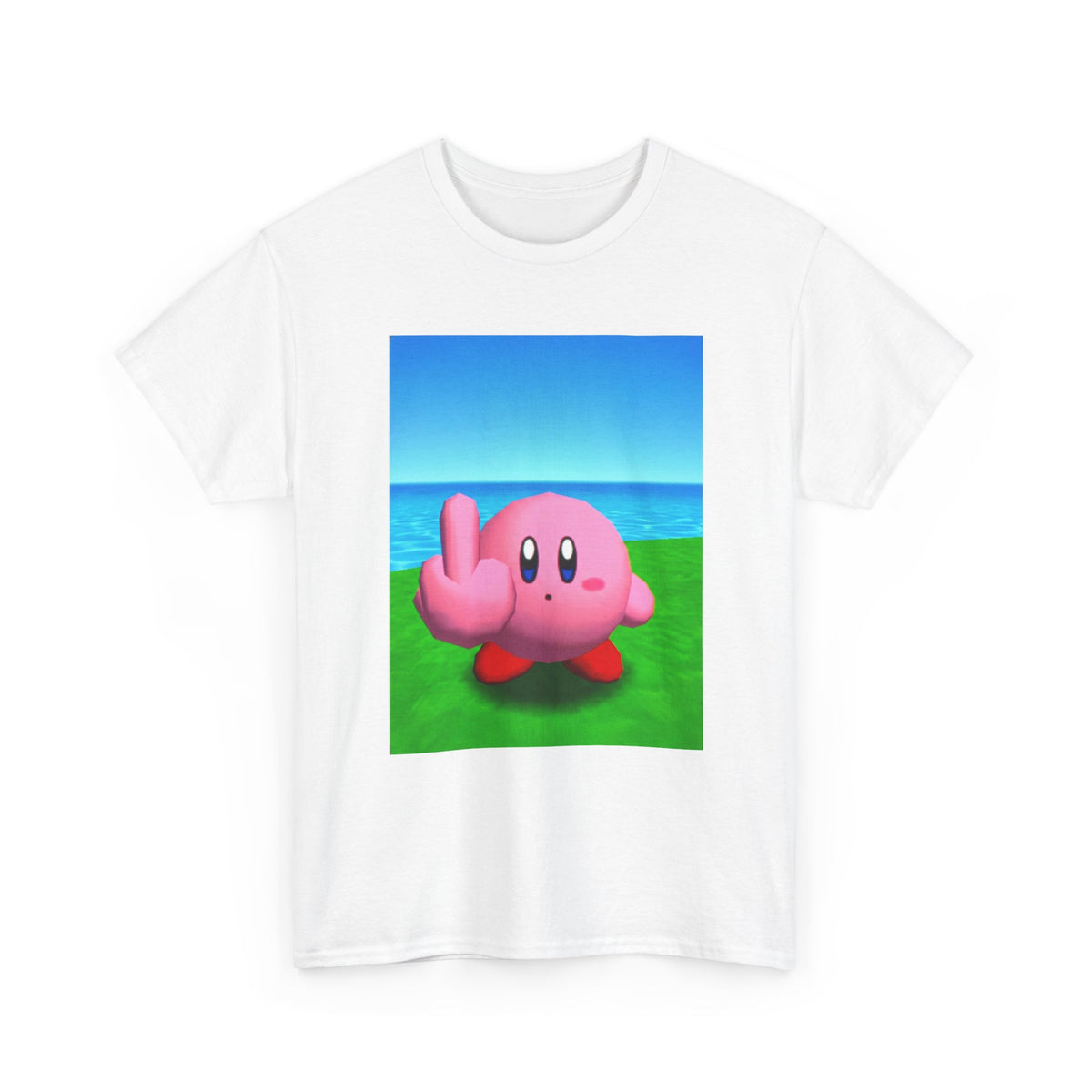 Kirby Flipping The Bird Tee (Design 5)