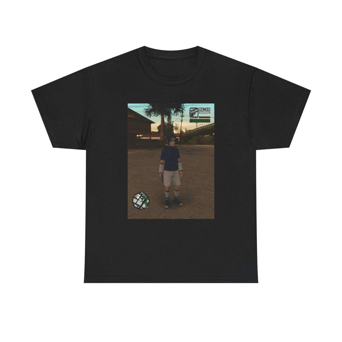 Sasuke Uchiha In San Andreas Streetwear Tee