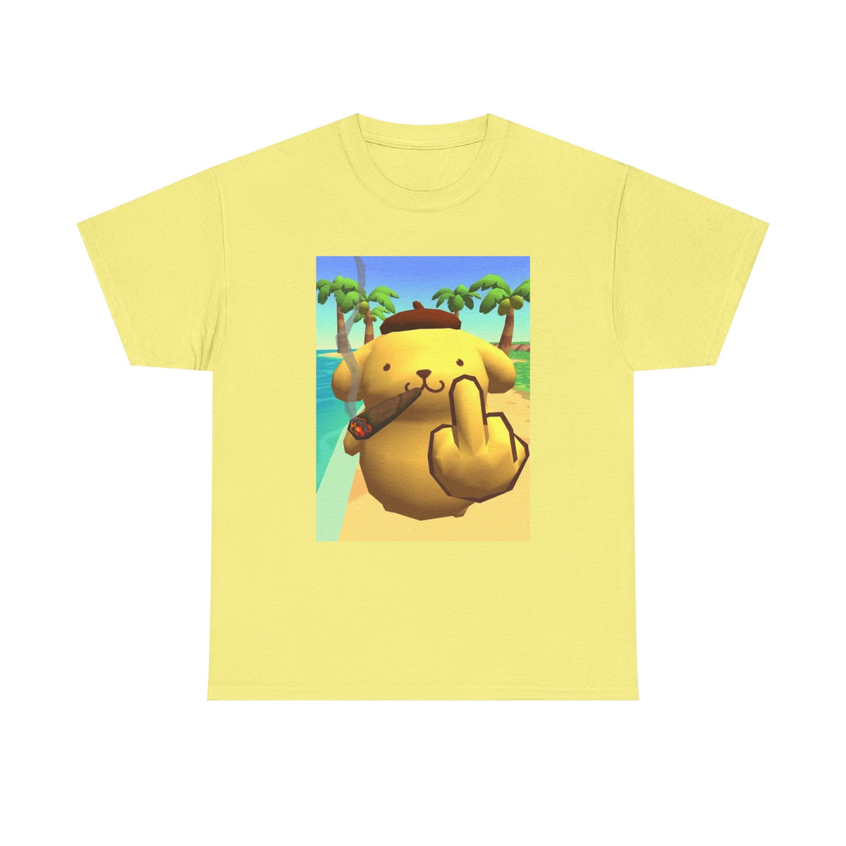 Pompompurin Smoking And Flipping The Bird