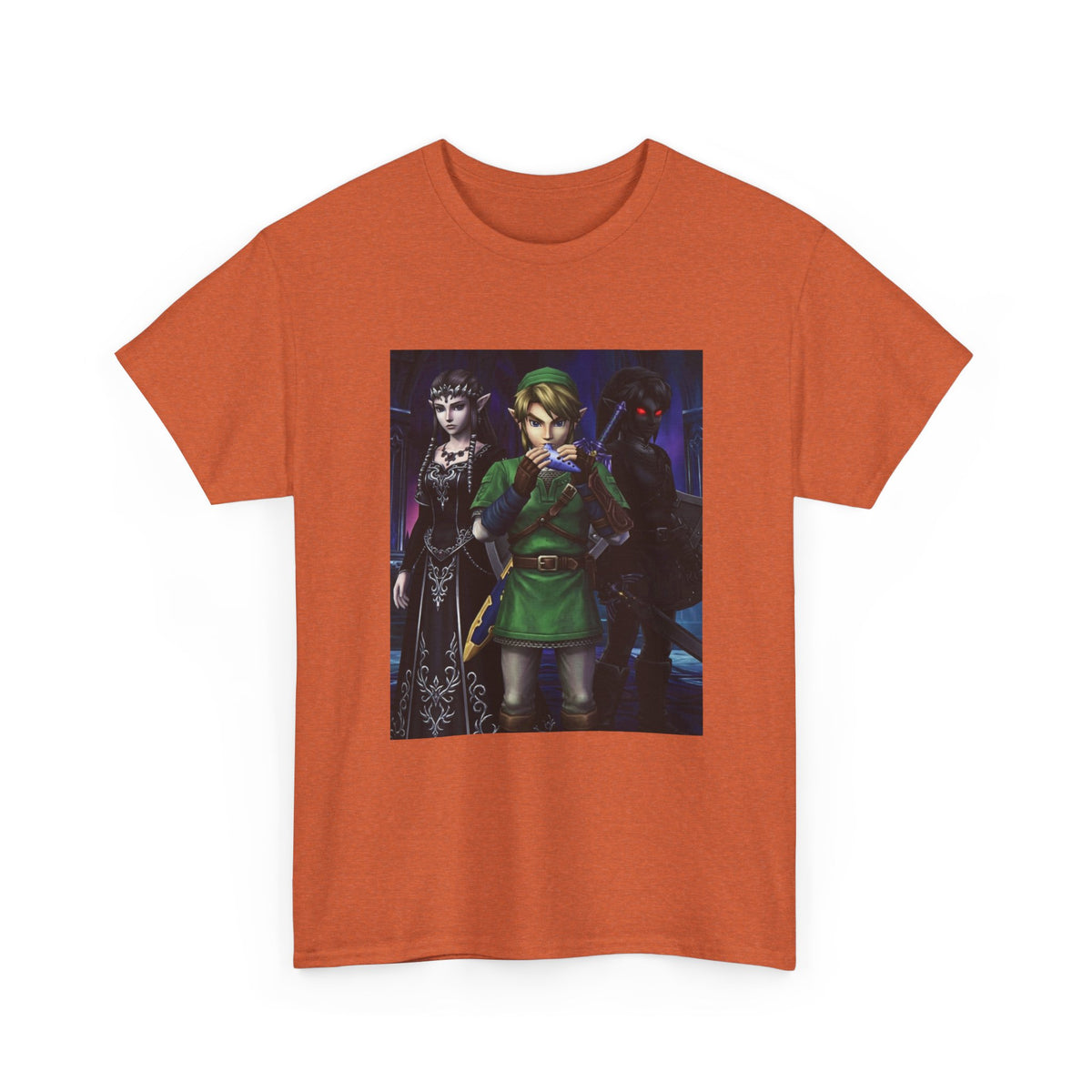 Link Playing Ocarina With Dark Companions Tee