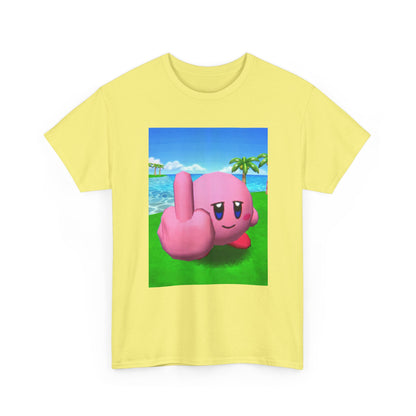 Kirby Giving The Finger Island Scene Tee