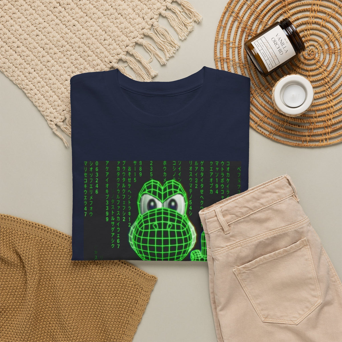 Matrix Yoshi Flipping The Bird Tee