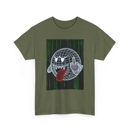 Wireframe Boo Giving The Finger Tee
