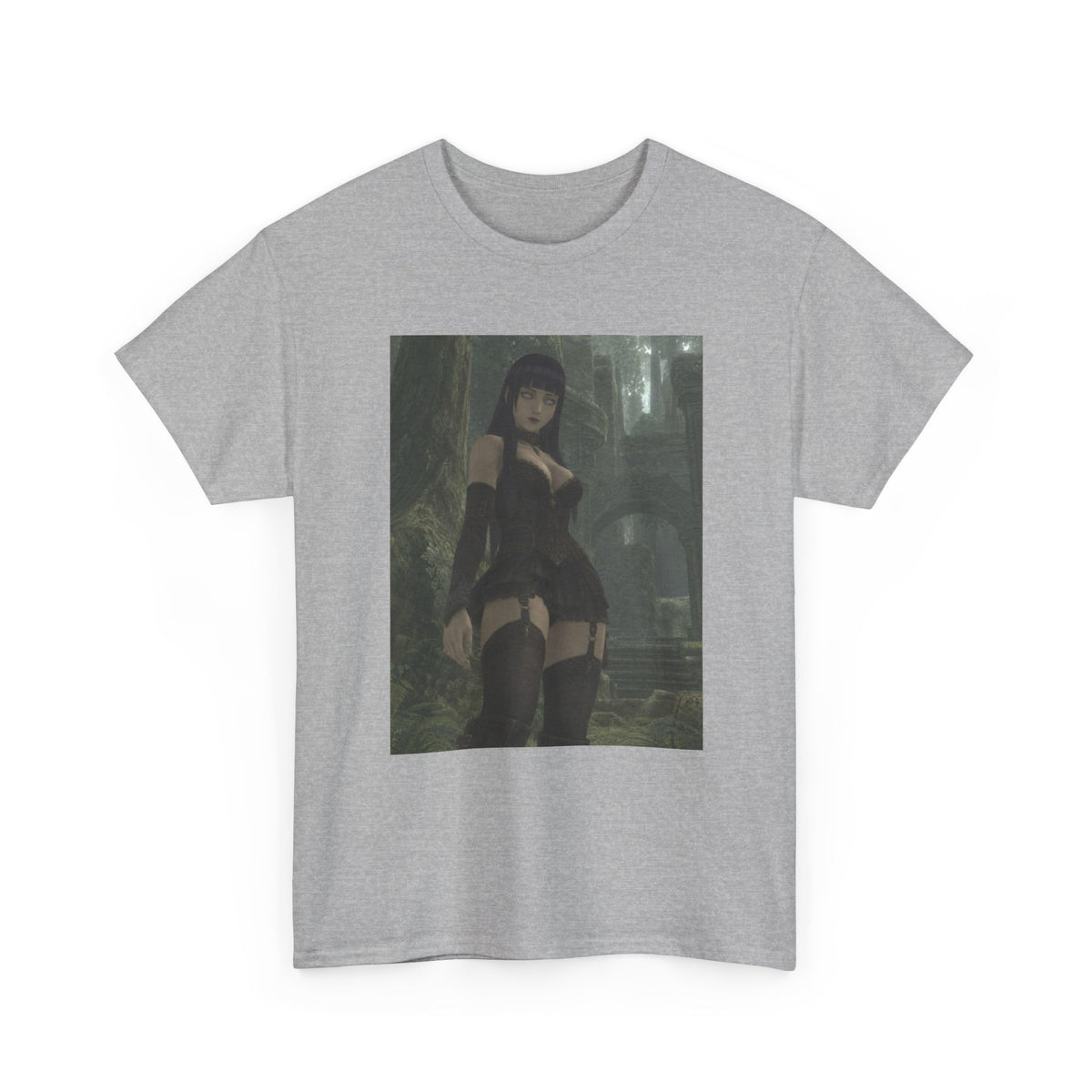 Gothic Byakugan Maiden In Ancient Ruins Tee
