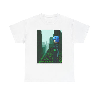 Neon Genesis Smoking Anime Girl Matrix Tee