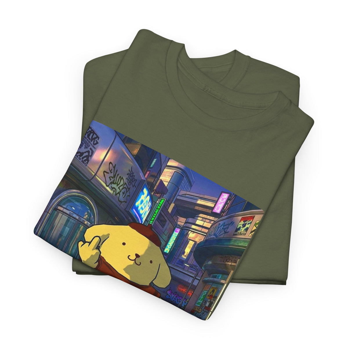 Pompompurin Flips Off The City