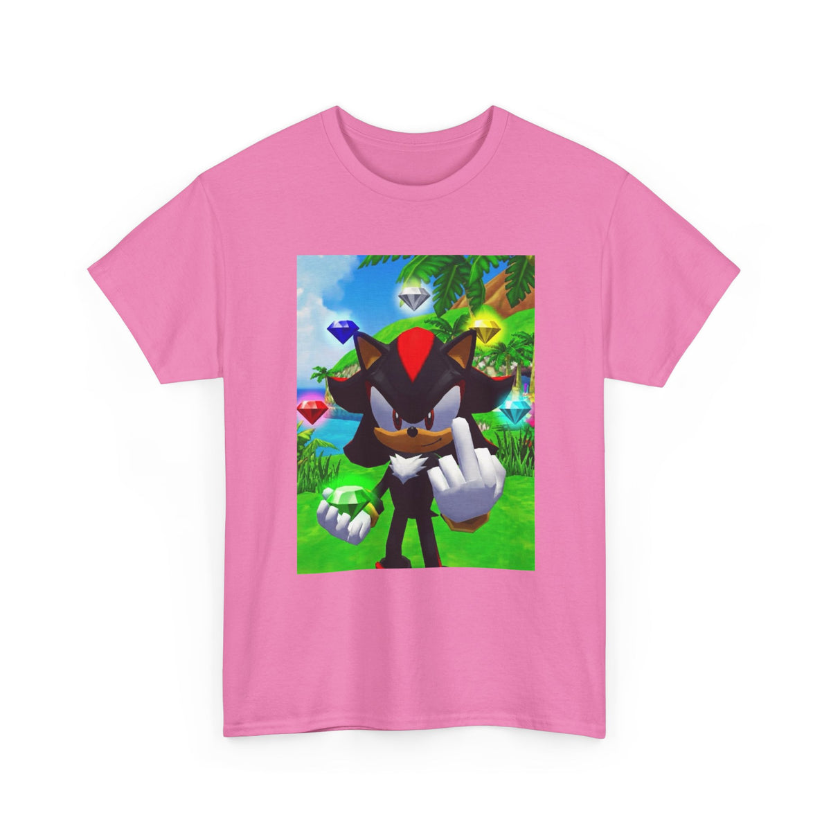 Shadow The Hedgehog Flipping The Bird Tee