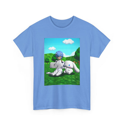 Rei Ayanami Gaming with Cinnamoroll Tee