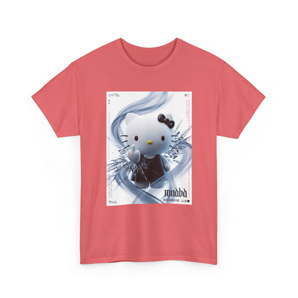 Cute Kitty Flipping The Bird Tee