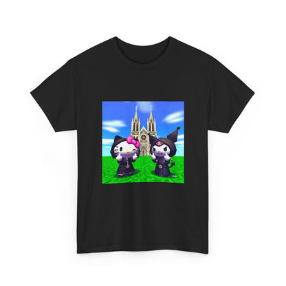 Goth Hello Kitty Kuromi Flipping Off Church