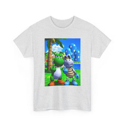 Yoshi And Dry Bones Flipping The Bird Tee (Design 6)