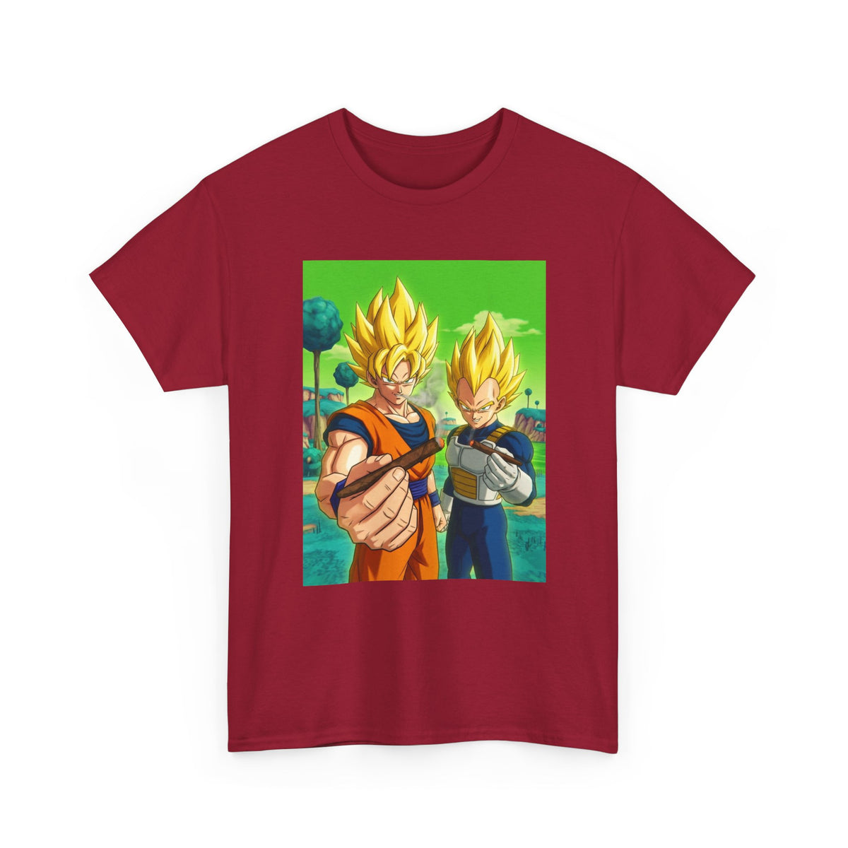 Goku And Vegeta Sharing A Smoke