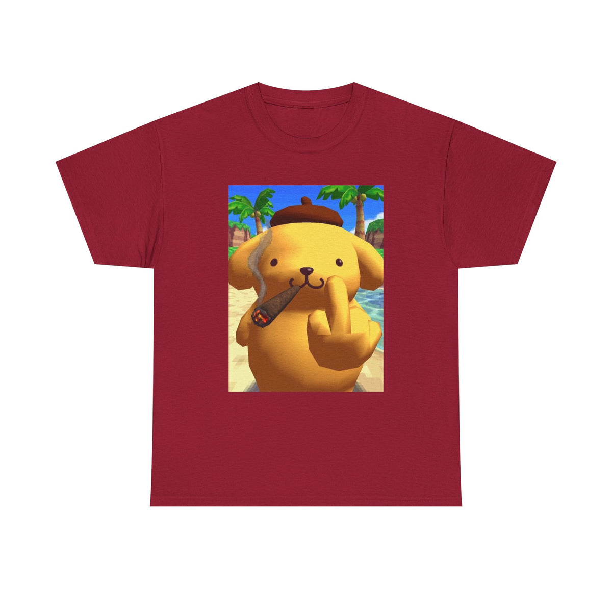 Pompompurin Smoking Blunt & Flipping Off