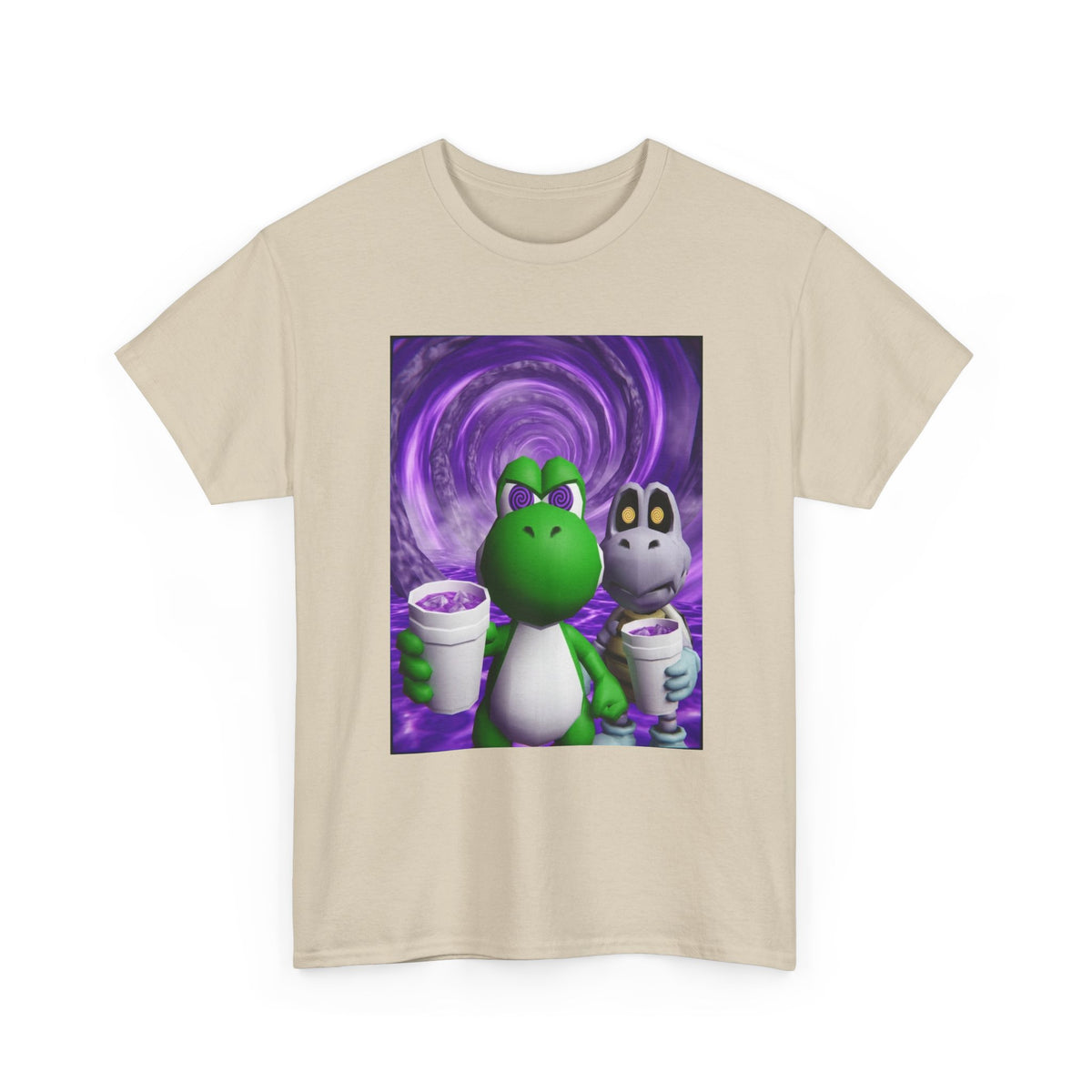 Yoshi And Dry Bones Sippin' Purple