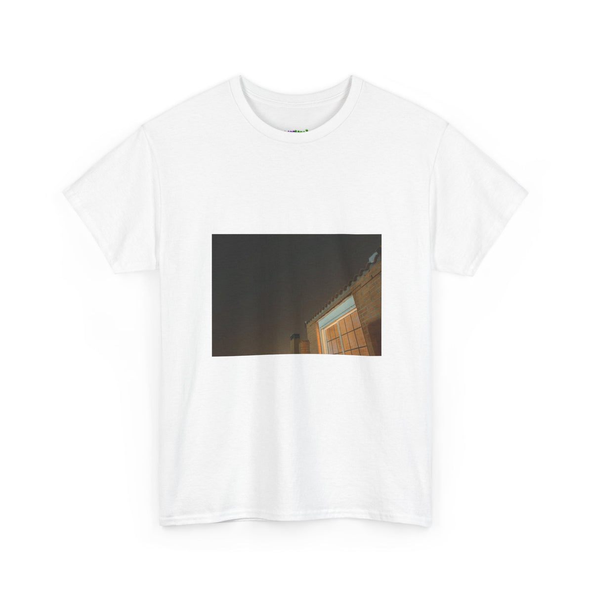 Neon Leaf Whisper Graphic Tee