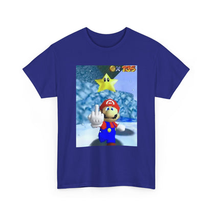 Mario Flips The Bird In Icy World Tee