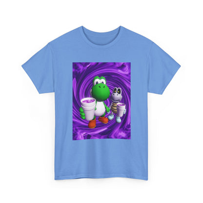 Yoshi And Dry Bones Sipping Purple Tee