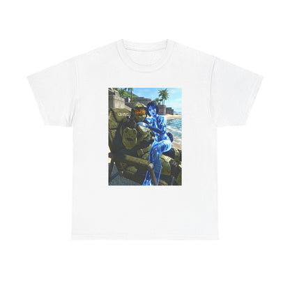 Master Chief and Cortana Beach Relaxing