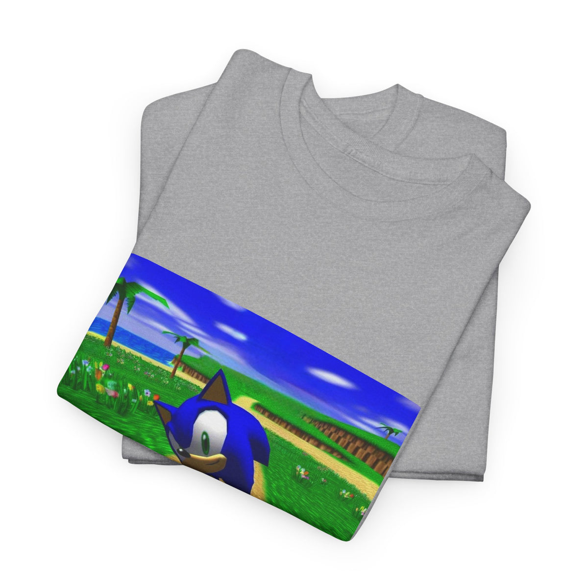 Sonic On A Trippy Green Hill Zone