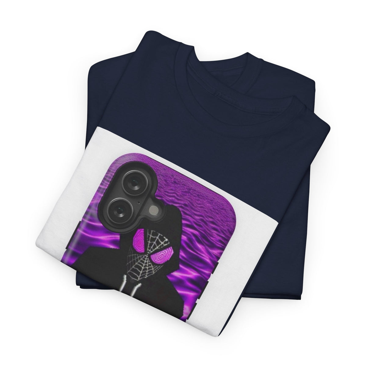 Pixelated Web-Slinger Holding Purple Drink Tee