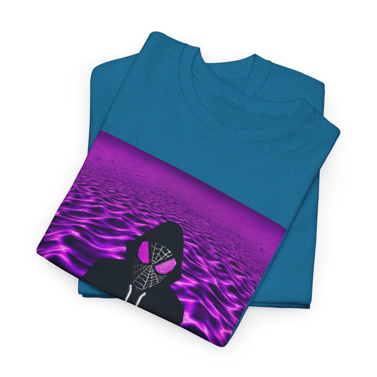 Spider-Hoodie With Purple Swirls Tee