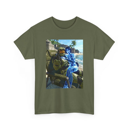 Master Chief and Cortana Beach Relaxing
