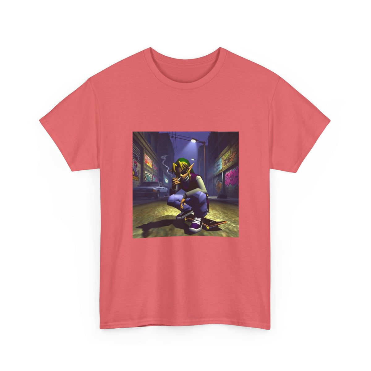 Streetwise Elf Smoking In Alley Tee