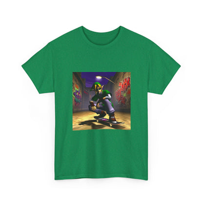 Skater Elf Smoking In Alleyway Tee