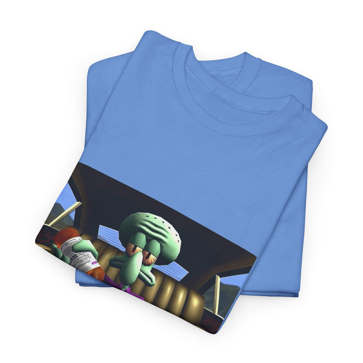 Squidward Pouring Lean In Car Tee