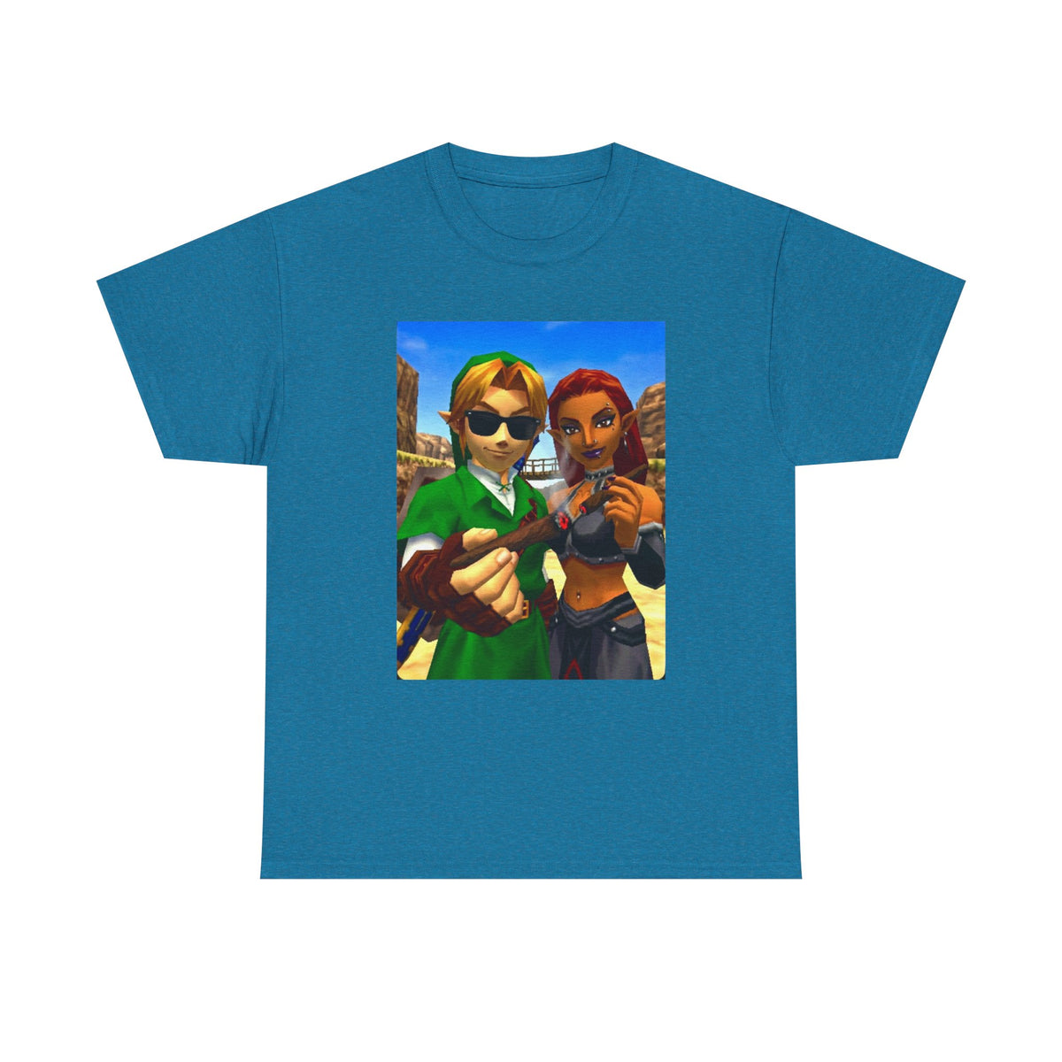 Link And Gerudo Blazing Out West Tee