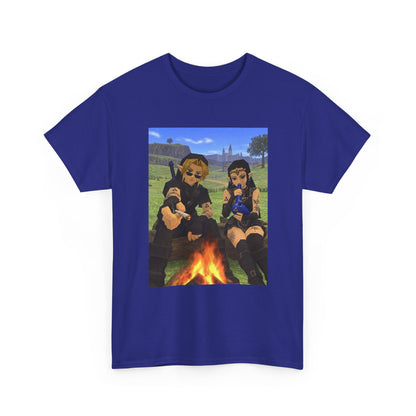 Dark Link And Dark Zelda Chilling Campfire Tee