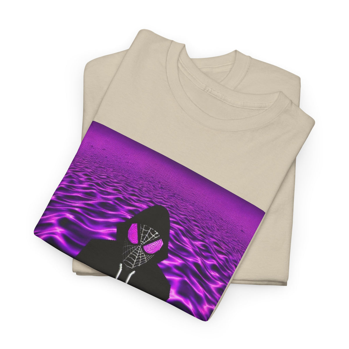 Spider-Hoodie With Purple Swirls Tee