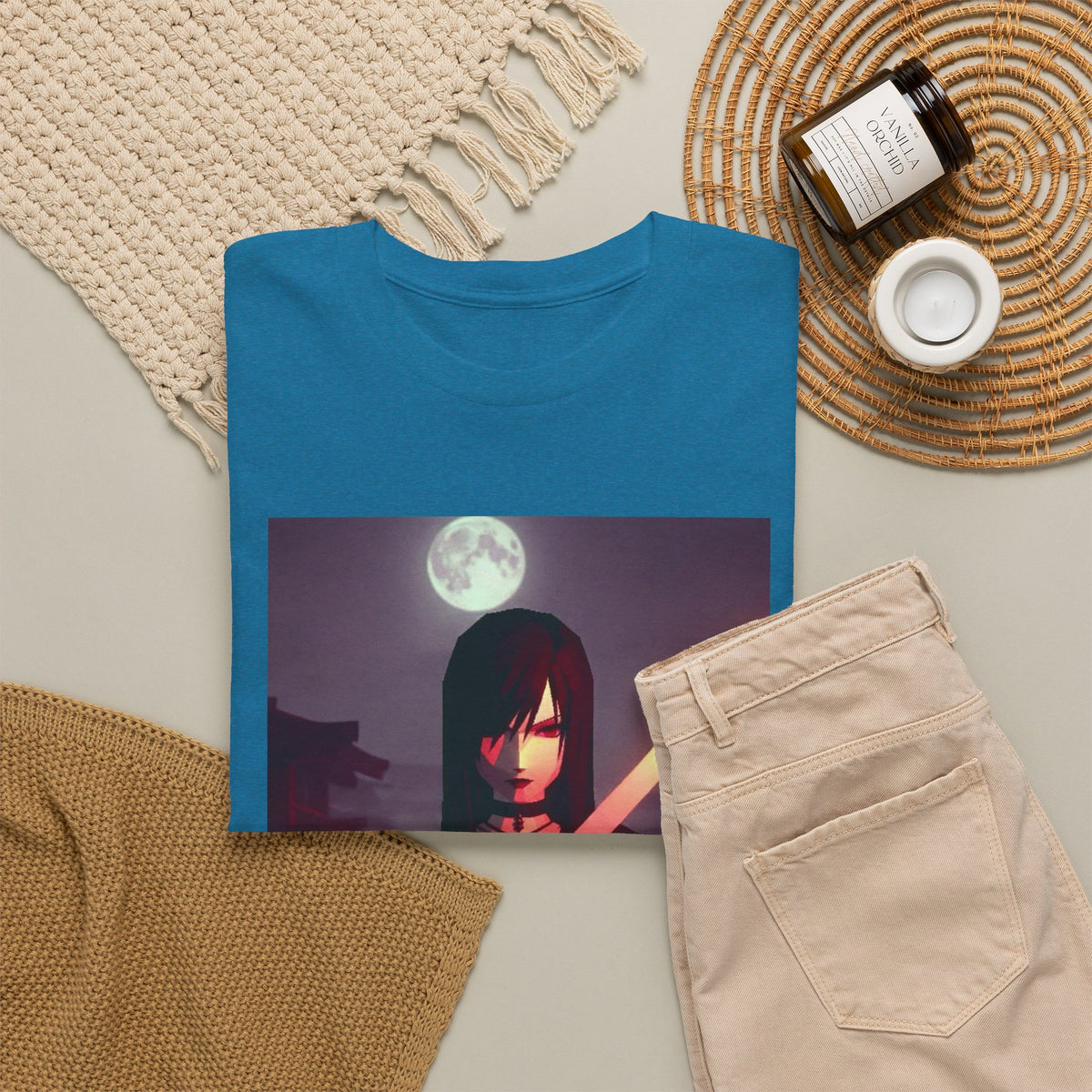Samurai Warrior With Glowing Katana Tee