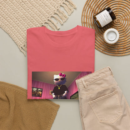 Gangsta Hello Kitty Chillin' In Low Poly Room Tee
