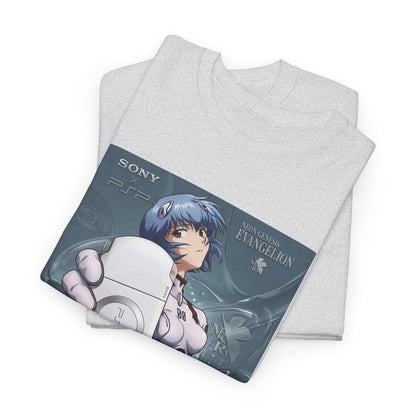 Rei Ayanami Holds PSP Collaboration Tee