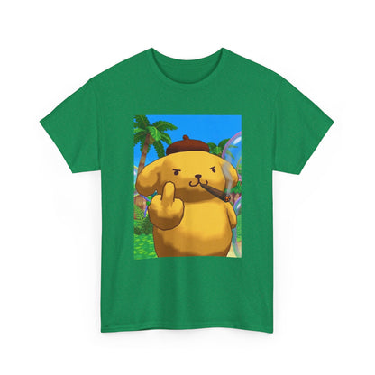 Pompompurin Smoking Blunt Flipping Bird Tee