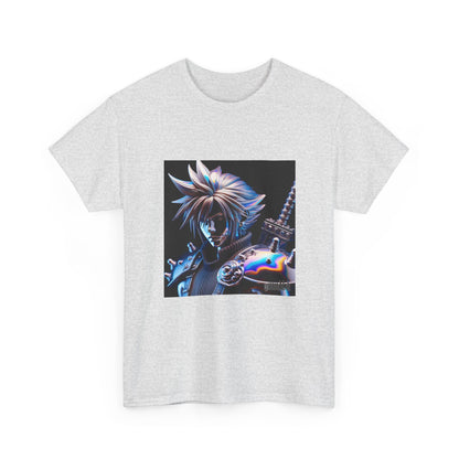 Chrome Warrior With Spiky Hair Tee
