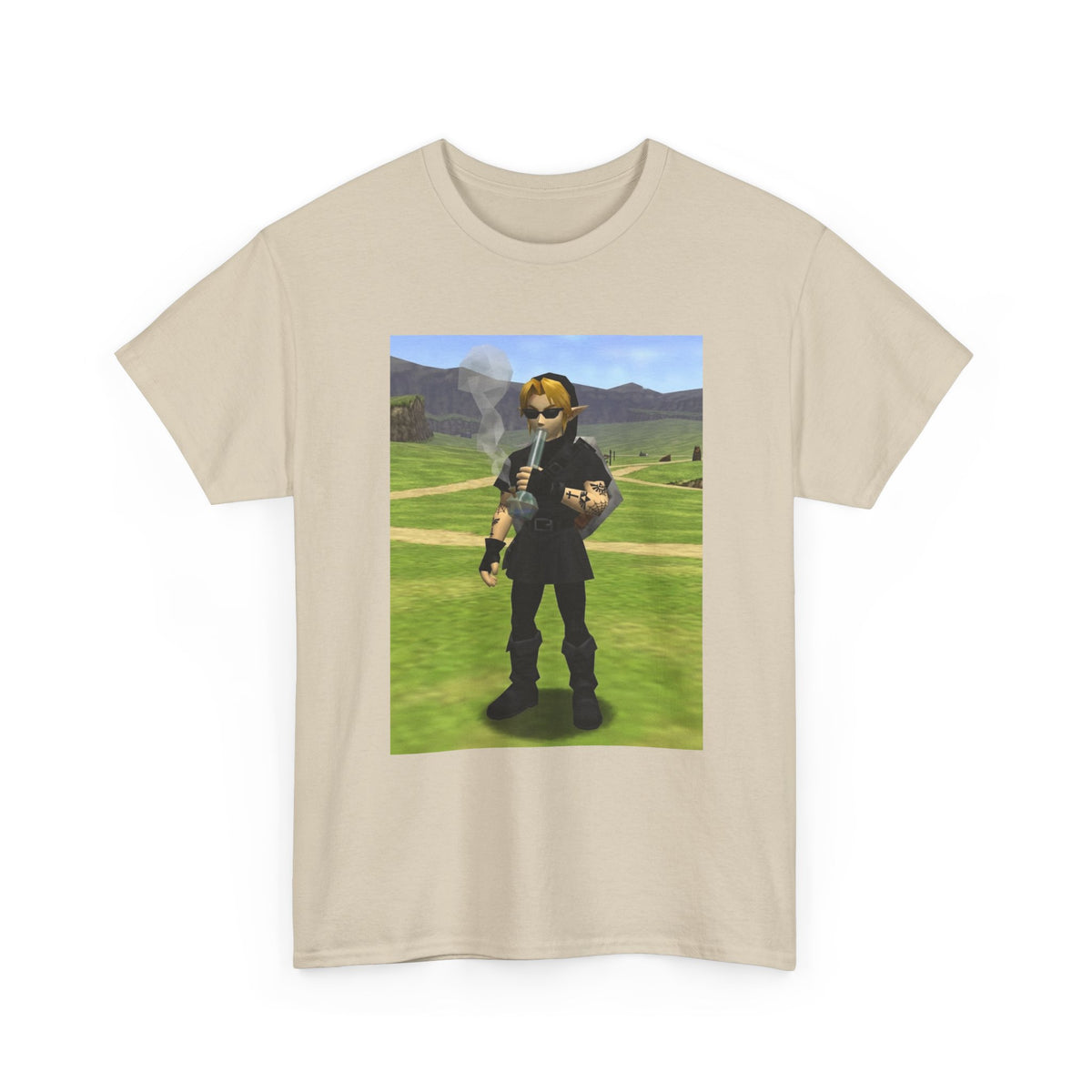 Edgy Dark Link Bong Hit Tee