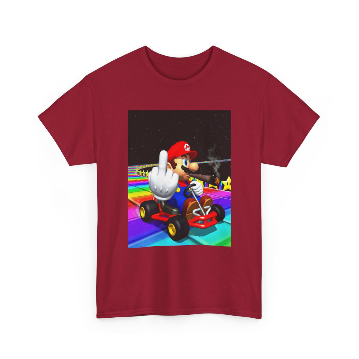 Mario Kart Smoking Blunt Middle Finger
