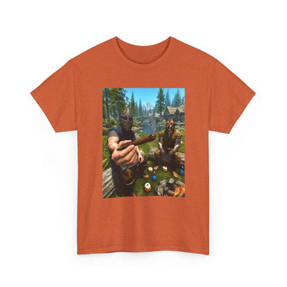Dragonborn Khajiit Blazing In Skyrim Tee