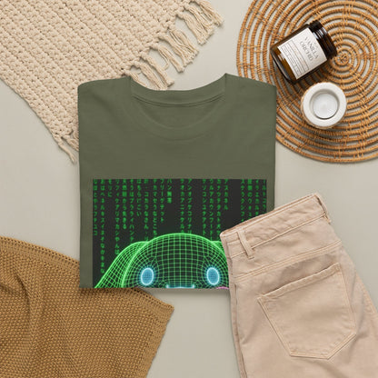 Wireframe Bunny Flips The Bird Tee
