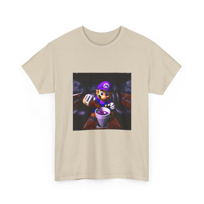 Waluigi Pouring Purple Drank In Limo Tee
